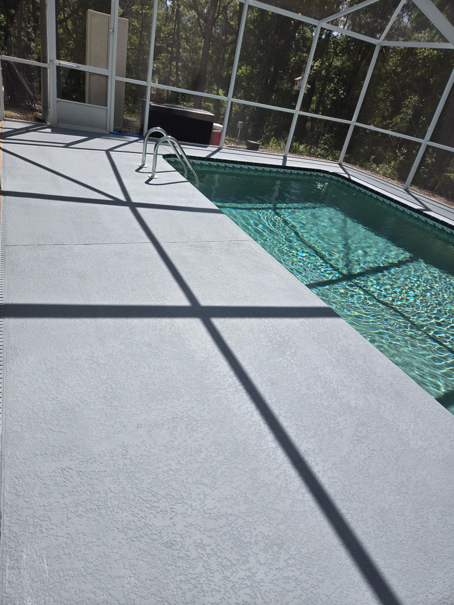 Pressure washed surface in Central Florida